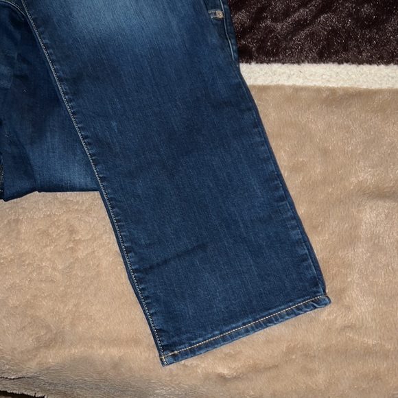 New Mens Arizona Dark-Rinse Flex Taper Straight Leg Jeans - Picture 5 of 5